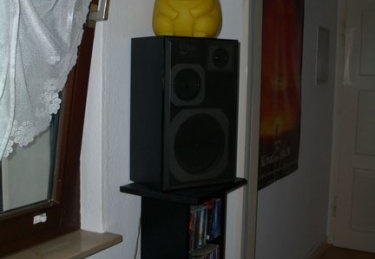Pikachulampe (9669 Besuche) Pikachulampe auf Lautsprecher
Nachdem die Elektrik starb bastelte ich eine Spardose daraus. Pikachulampe